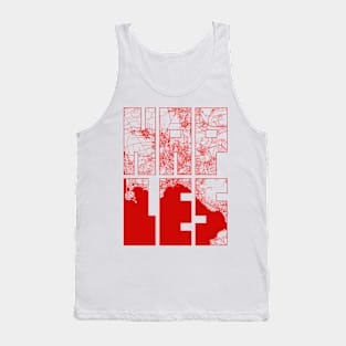 Naples, Italy City Map Typography - Oriental Tank Top